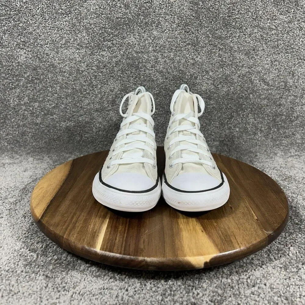 Converse Chuck Taylor All Star A08739F Kids Size 2 White Butterfly Shoes Used